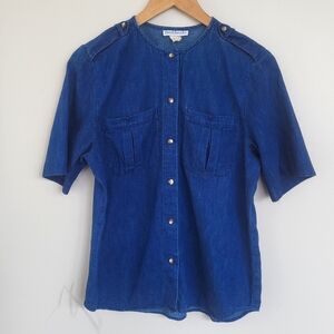 Vintage Denim Chambray Top